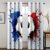 Graffiti Fotbal Fotbal Sporty Doprava Zdarma Okenní Závěsy Do Obývacího Pokoje Dětské Ložnice Koupelny Kuchyně Dveře Domácí Dekorace 2ks