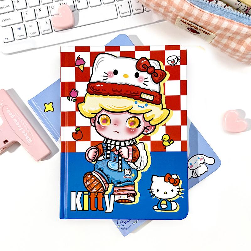 

Блокнот-раскраска Sanrio Dimoo Новый А5 Книга в твердом переплете POP MART Ежедневник студента