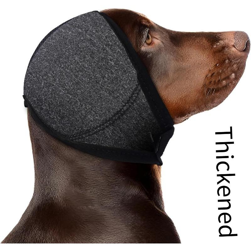 Waterproof Dog Ear Cover for Swimming Noise Cancelling Pet Headband for Anxiety Relief Anti Startle Calming Ear Hood for Small Medium Dogs