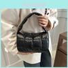 Fashionable Simple Diamond Grid Handbag Women's 2024 Spring Popular New Underarm Shoulder Bag
