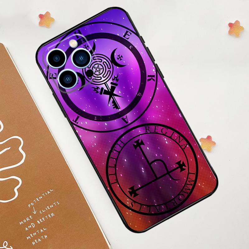 Sigil of Lilith Phone Case For iPhone 17 Pro Max 14 11 15 16 Pro Max 12 13 mini 16 Plus 16e 17 Air Funda