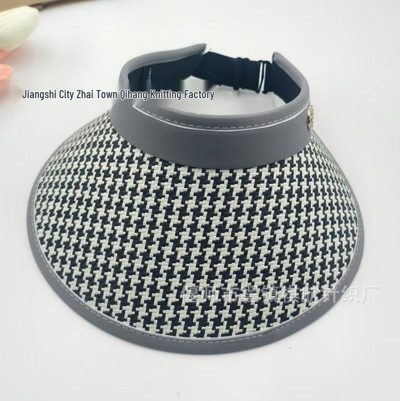 Women's UV Protection Straw Sun Hat with Face Shield, Korean Style, Wide Brim