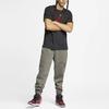 Jordan Jumpman Flight Logo Printed Ribbed Crew Neck Short Sleeve T-Shirt Men Tops Black Red AO0664-010