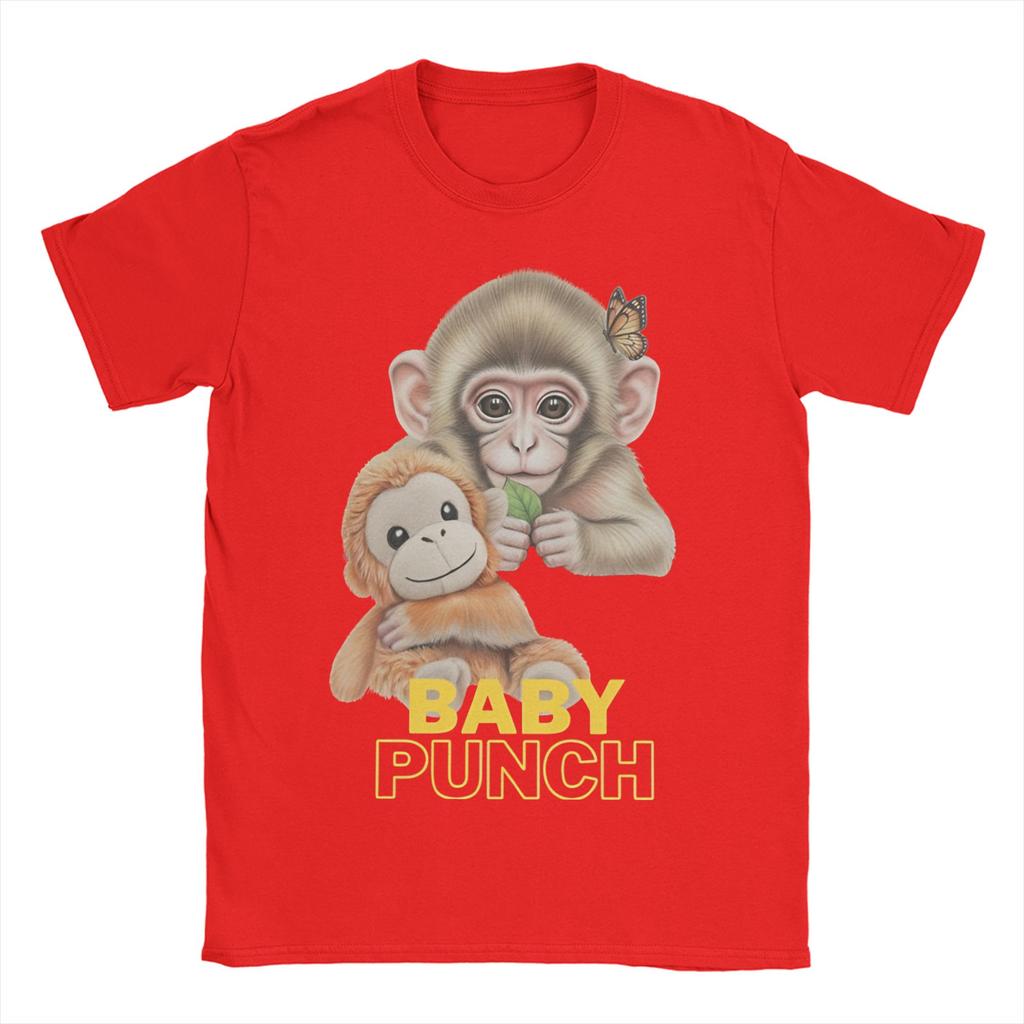 Baby Monkey Punch Cute Monkey Punch TShirt Summer Cotton TShirts For Unisexs Fashion Loose Tshirt ShortSleeved YK Funny Tops