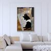 Famous Art Gustav Klimt Kiss Van Gogh Monet Waterlily Black Cat Posters Canvas Painting Funny Animal Wall Art Room Home Decor