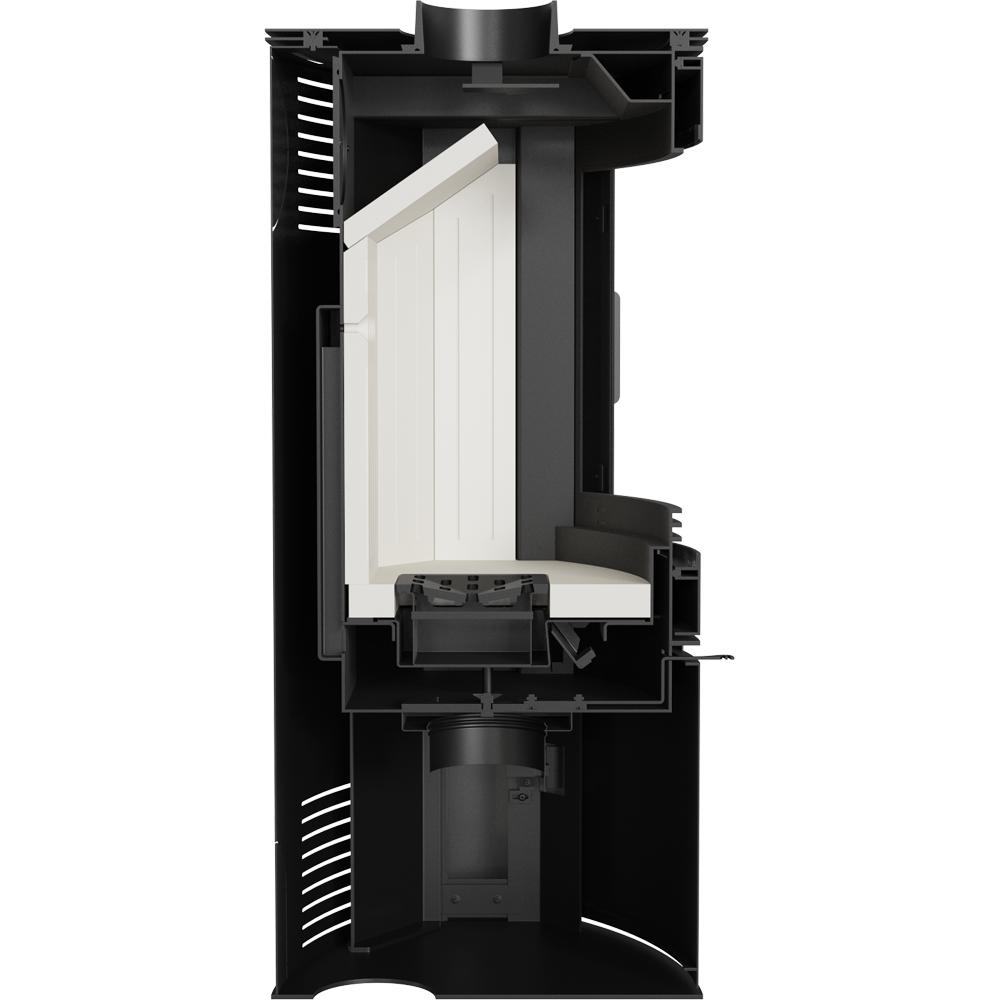 Wood burning steel stove KRATKI AB 2 Ø 150 10 kW