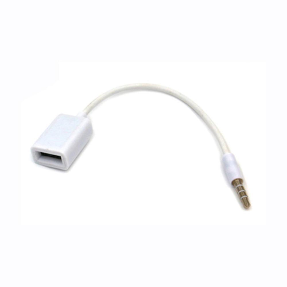USB 2.0 Female 3.5MM To USB Female Adapter Cable Usb Female To 3.5mm Car Audio Cable  Car Speaker