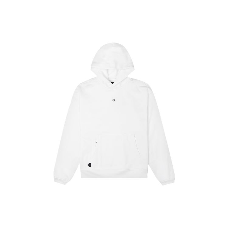 

Converse Embroidered Logo Fleece Hoodie Pullover Men Tops White 10020972-A01