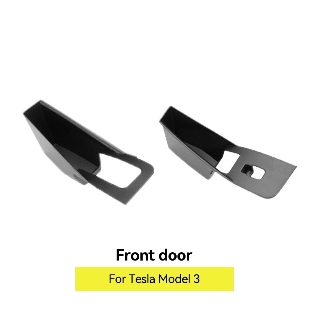 2Pcs Car Door Handle Storage Box Side Door Box Armrest Holder Organizer Container Pocket Storage Box Holder For Tesla Model3 Y