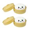 Toys Colorful Dumpling Squishes Stress Balls Fidget Sensory Simulation Food Squishies Bun with Steamer Squeeze Dough Ball Gifts