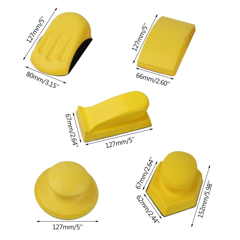 Grinding Block Blades Sandpaper 5 Inch 6 Inch Handheld Grinding Sticky for Angle Grinder Die Grinder Surface Prep Strip