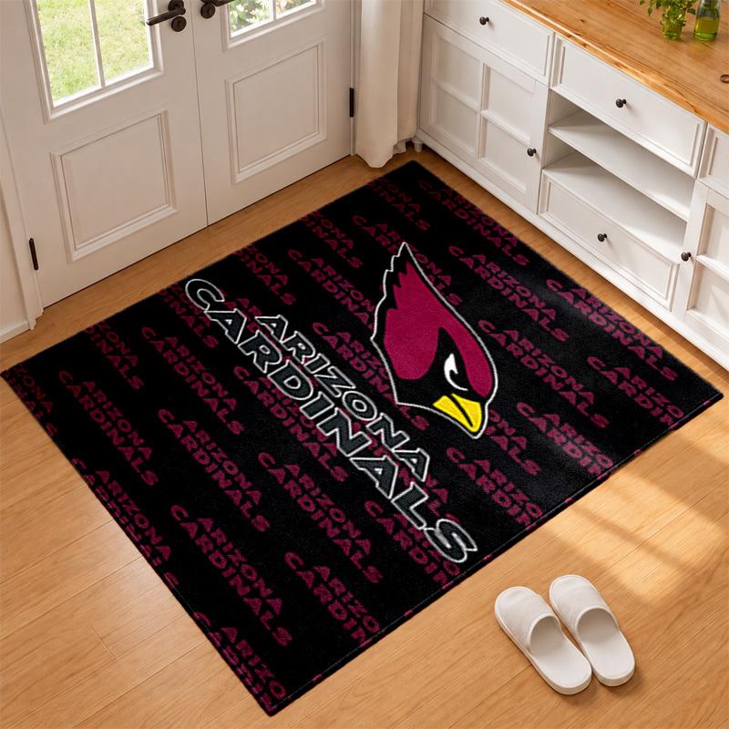 Arizona Cardinals Carpet Door Mat for Living Room or Bedroom Protective Mat Under Chair Office Decoration Christmas Gift Birthday Present