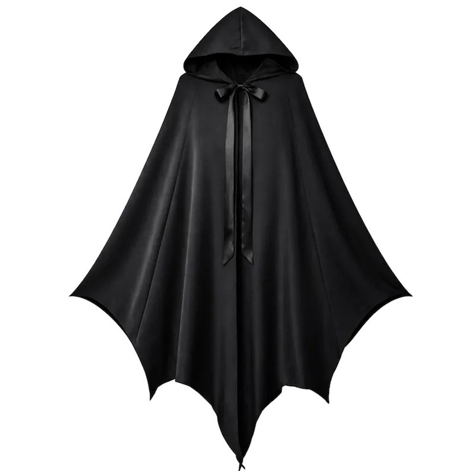 Pánský kostým ďábla na Halloween Dlouhý plášť pro párty Cosplay Dům One Size černá