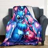 1pc S-Stitch18 Blanket, Gift, for Men and Women, Soft Blanket, Good for Sofa Bed Couch Travel, Lightweight Flannel Blanket