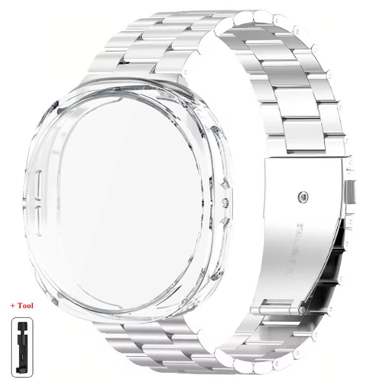 

Case+Stainless Steel Strap For Samsung Galaxy Watch 8 44mm 40mm Bracelet+Soft TPU Case Protector For Galaxy Watch 8 44mm Correa Galaxy Watch 8 44mm