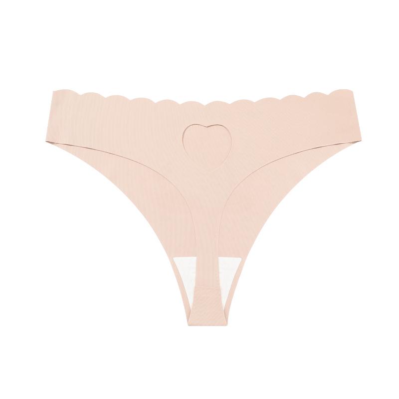 FINETOO 1 ks Dámské bezešvé tanga, s leopardím vzorem, červenými rty, ve tvaru srdce, módní, prodyšné, rychleschnoucí spodní prádlo, dárek k Valentýnu