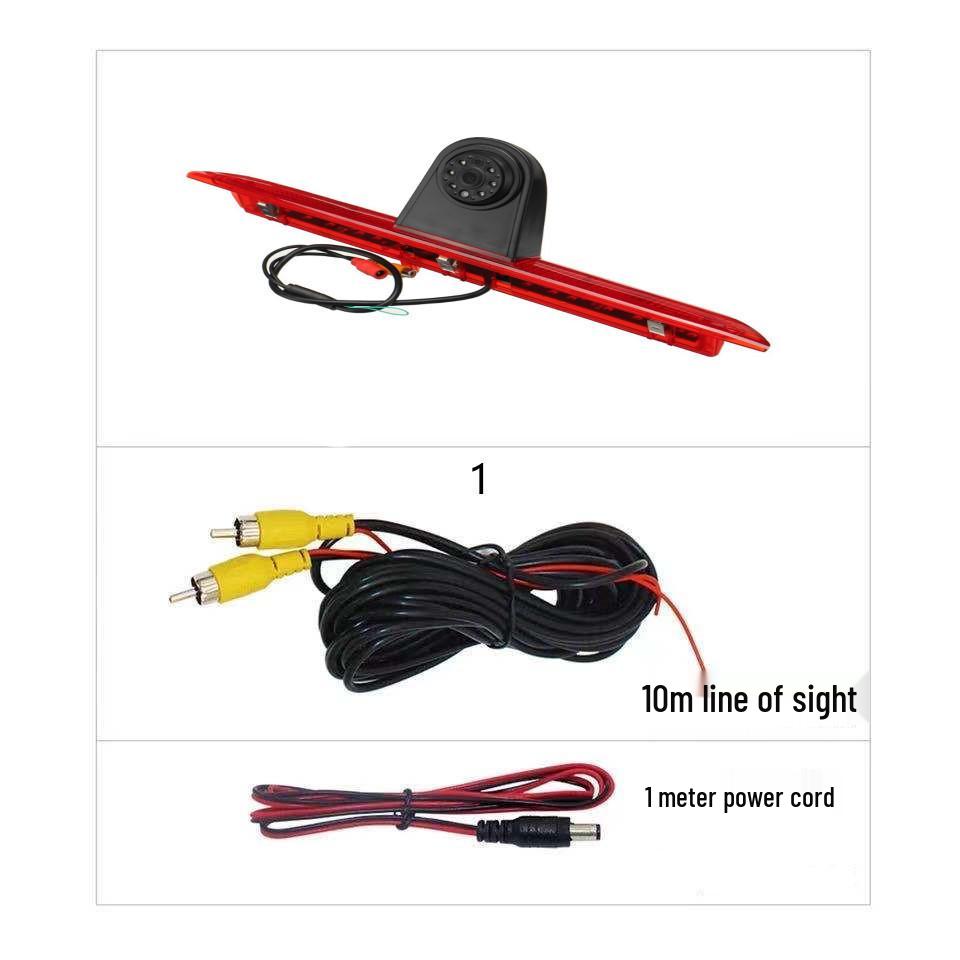 

Камера стоп-сигнала, установленная высоко на Ford Transit RV: Водонепроницаемая камера заднего вида/для движения задним ходом с ночным видением и HD.