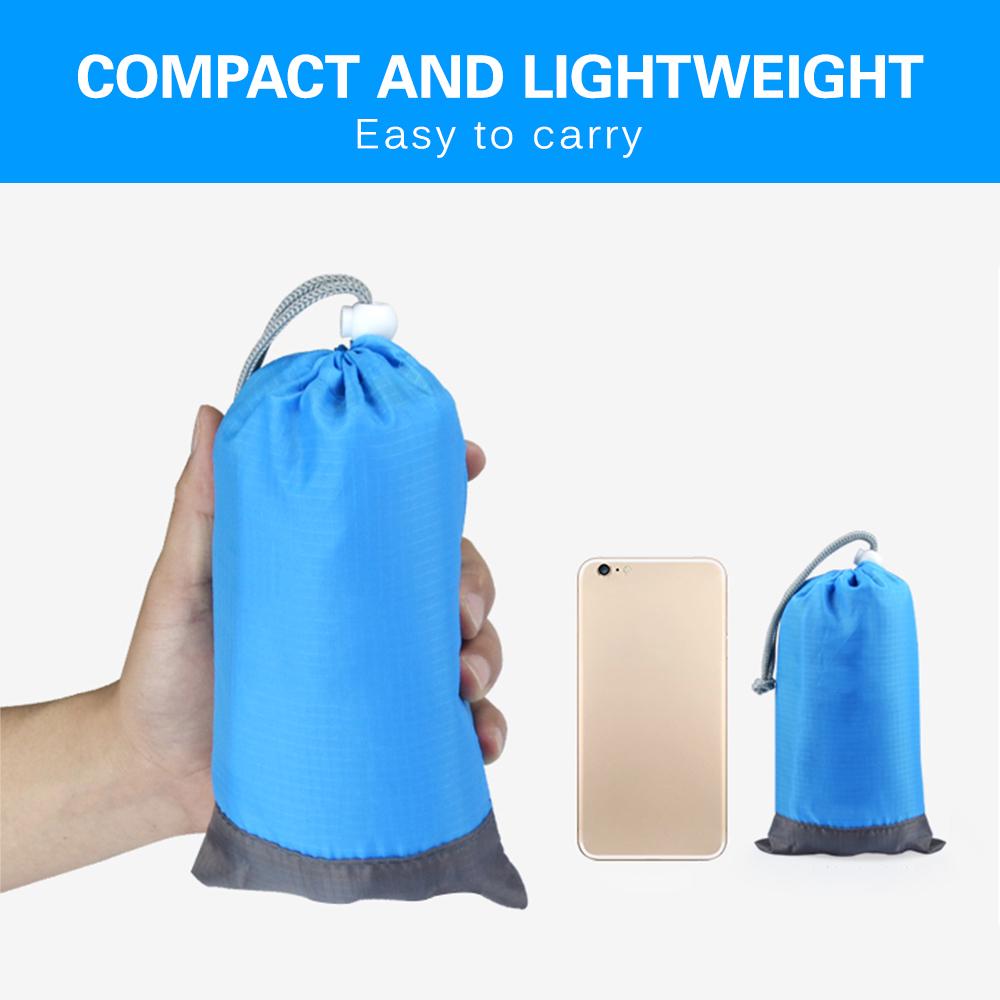 Waterproof Outdoor Beach Blanket Portable Picnic Mat Camping Ground Mat Sun Shade Tent Tarp with Storage Sack Sleeping Gear Tool