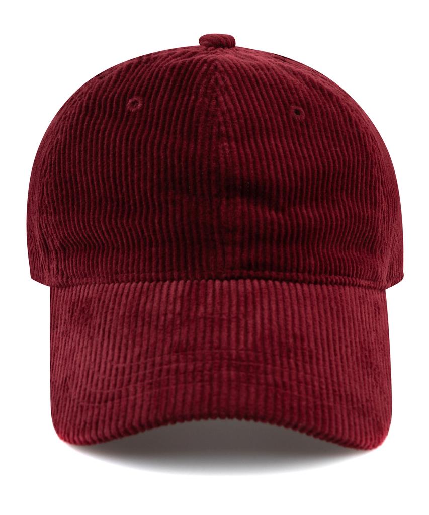 Chaebteo Signature Corduroy Ball Cap - Burgundy
