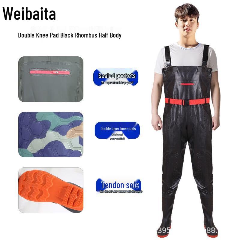 Weibaida Double Knee Waterproof Waders