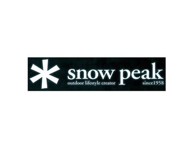 Snow Peak Logo Sticker Asterisk L NV-008 White One