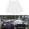 Black Car Door Window Column BC Pillar Post Cover Trim PC Material Sticker Fit for Buick Lacrosse 2010-2016