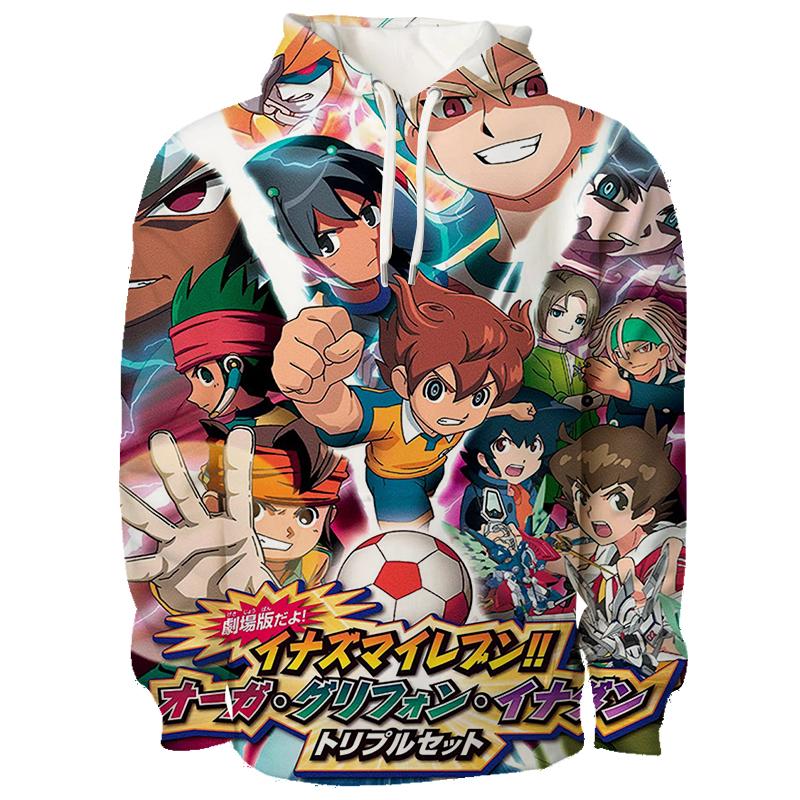 

Inazuma Eleven Cosplay Hoodies 3D Shuuya Gouenshi Print Sports Pullover Children s Sweatshirt Autumn/Winter Outdoor Y2k Tracksuit 110