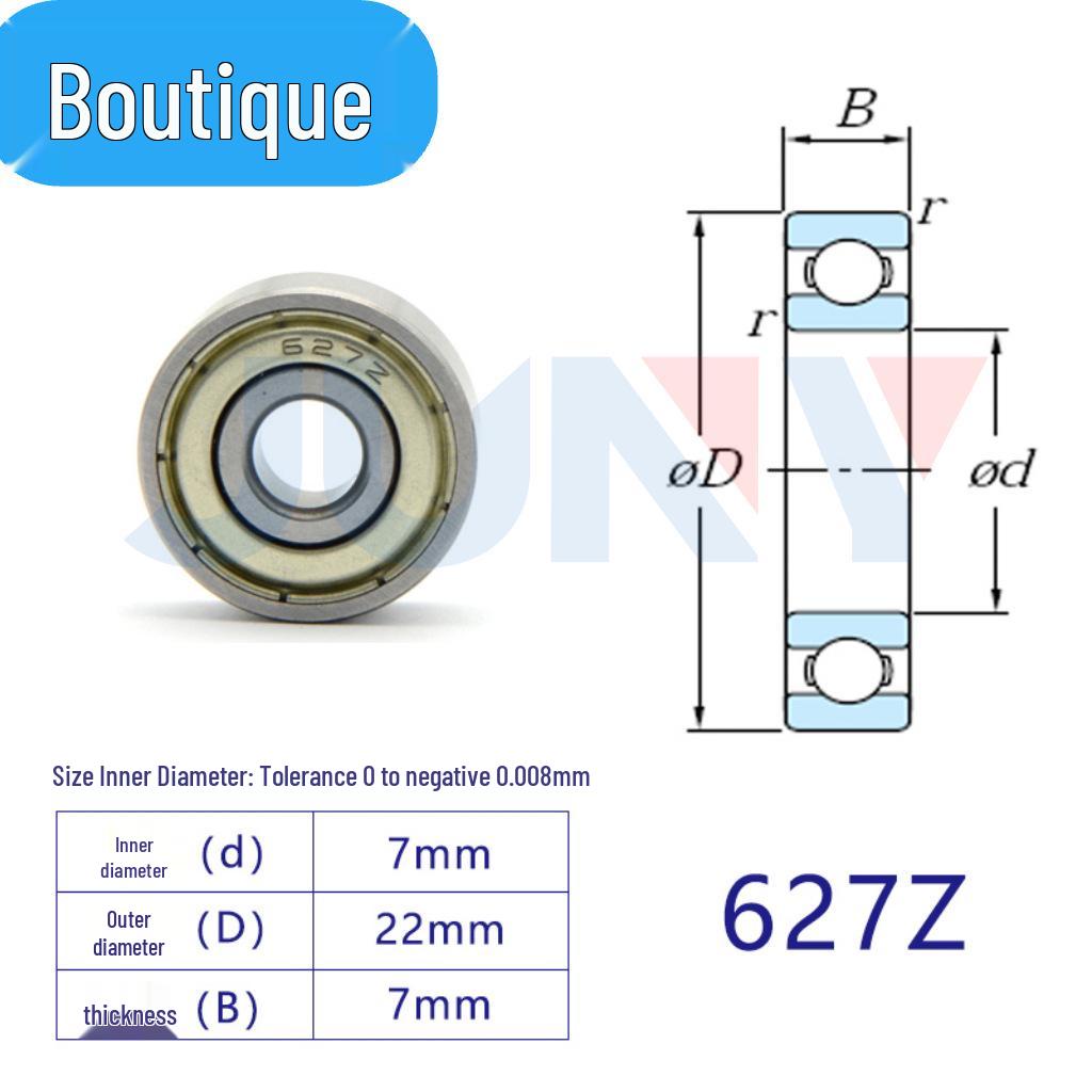 High-Speed Miniature Bearings 623-629 for Toys and Motors (ZZ/RS)
