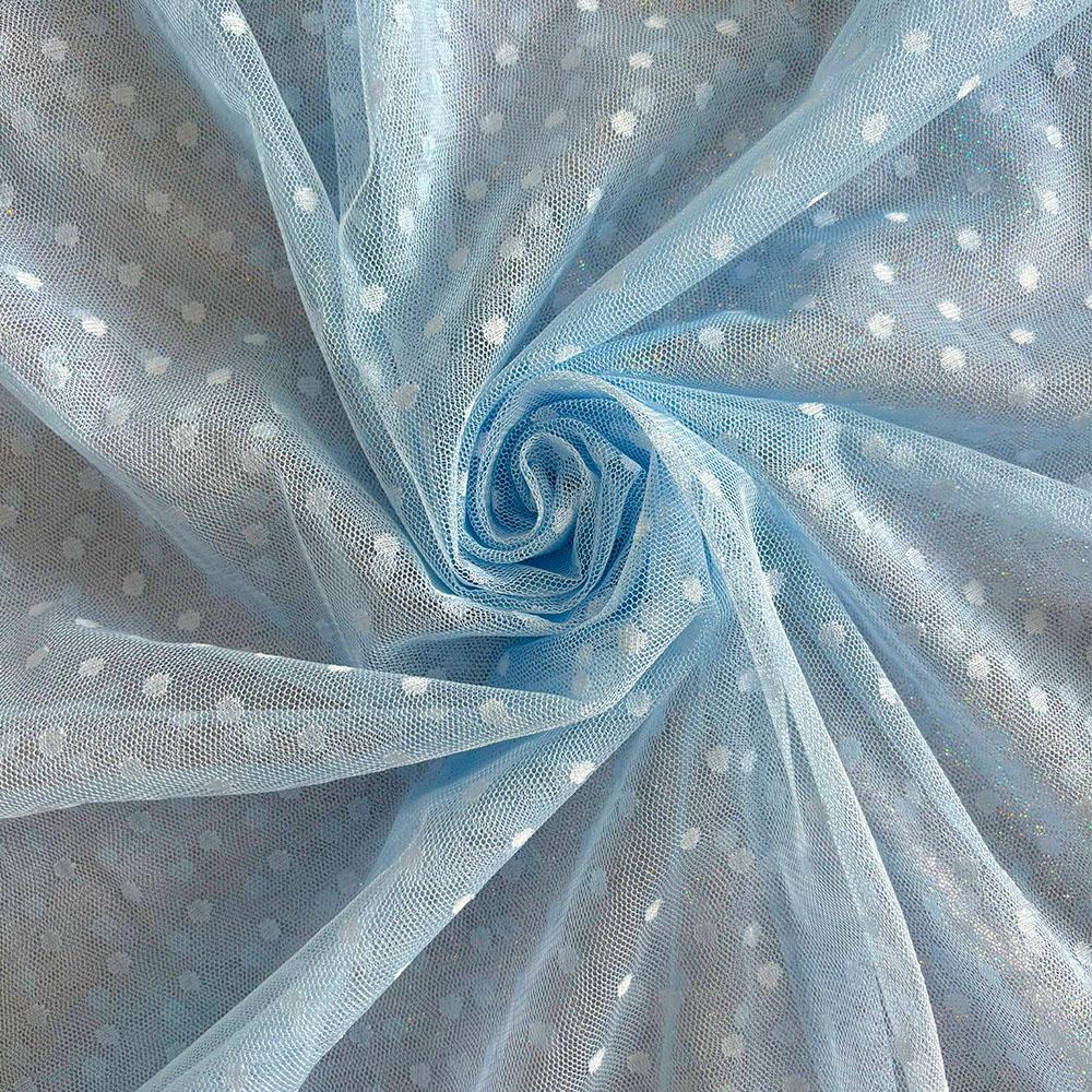 Polka Dot Tulle Mesh Fabric 100x150cm Jacquard Net Cloth for DIY Apparel Women Dress Prom Skirt Handmade Craft Sewing Materials