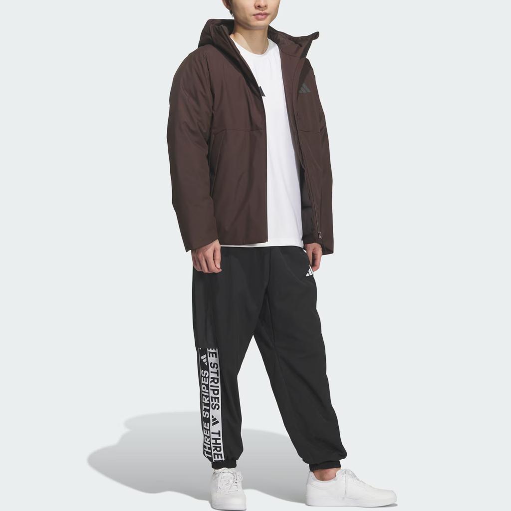 adidas FW25 Future Tech Hooded Warm Zipper 600 Fill Down Jacket Men Jacket KQ5504