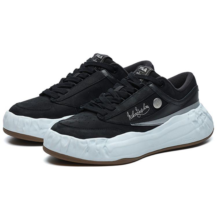 Mihara Yasuhiro X Fila FM-15 Fabric Two-Layer Cowhide Casual Fashion Low-Top Sneakers Men Sneakers Black F12M214201FBK