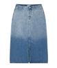 Covernat Woman Denim Long Skirt Blue