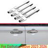 For Daihatsu Move 2025 2026 Car Accessories ABS Chrome Door Handle Cover Without Smart Key Hole Catch Cap Trim