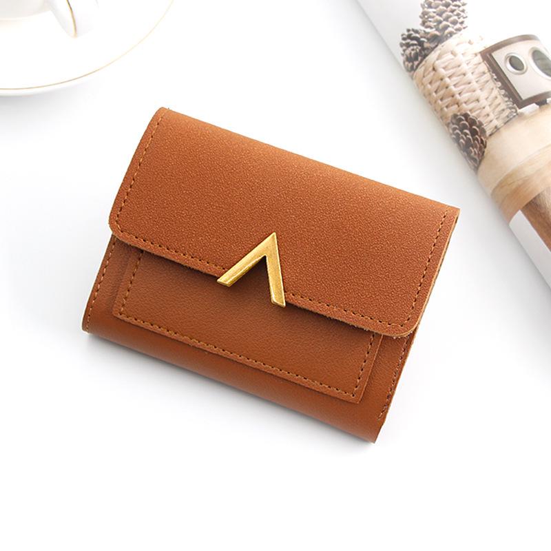 Korean Style Women's Tri-fold Wallet: Short, Multi-Card Slot Mini Card Holder