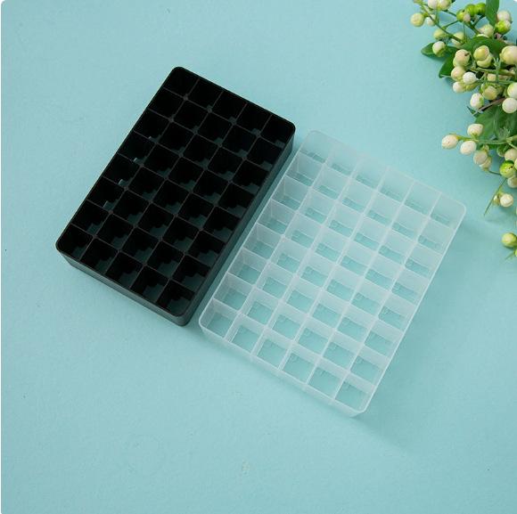 Portable Large-Capacity Transparent Marker Storage Box with Base