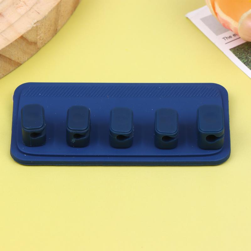 Magnetic Cable Organizer Silicone Cord Holder Detachable Wire Management Clip For Desktop Office Car Interior Cable Arrangement