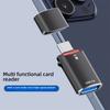 Aluminum Alloy USB3.0 Female to Type C Male OTG Converters For TF Cards And USB3.0 Data Transfer Home Travel Use