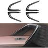 ABS Plastic Carbon Fiber Grain Interior Door Handle Cover Trims, Inner Door Handle Cover Trims 4 PCS, 2023 Compatible with BMW X1