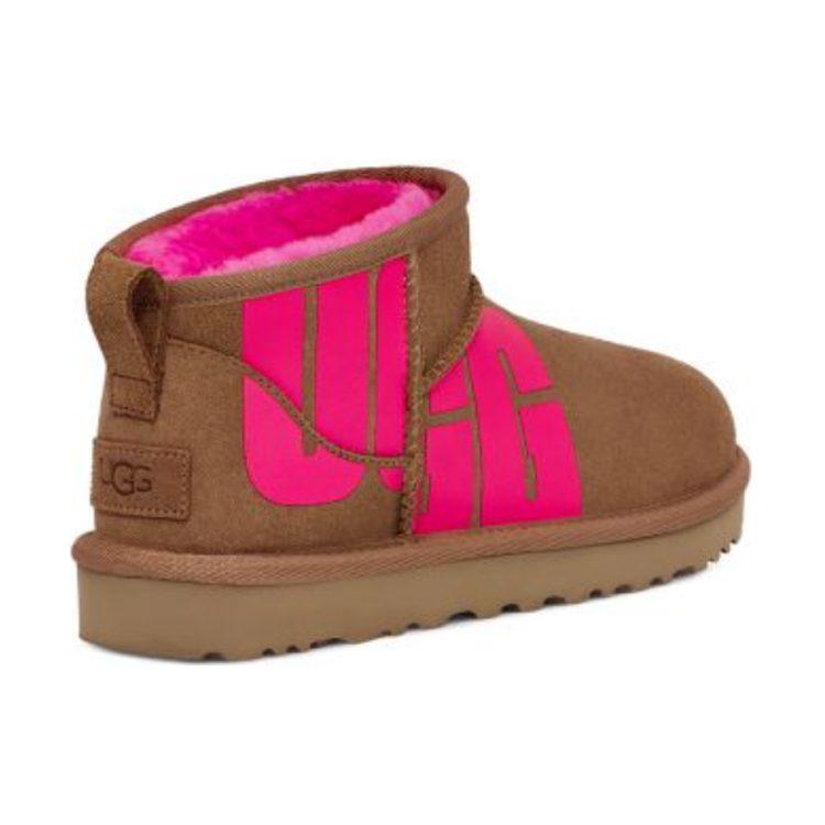 UGG Classic Ultra Mini Broken Logo 'Chestnut Pink' Women's 1126373-CTPNK