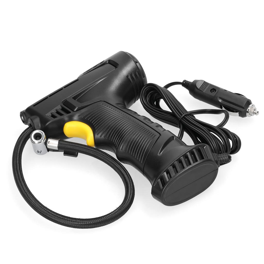 120W Car Air Pump Handheld Air Compressor Portable Tire Inflator Pressure Gauge with LED Light for Car Motorcycle