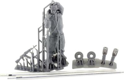 Orange Hobby Current Sparka Gun 57mm Machine Gun Barrel Set Plastic Model Parts 1/35 Russian/Soviet ZSU-57-2 Anti-Aircraft Self-Propelled (for