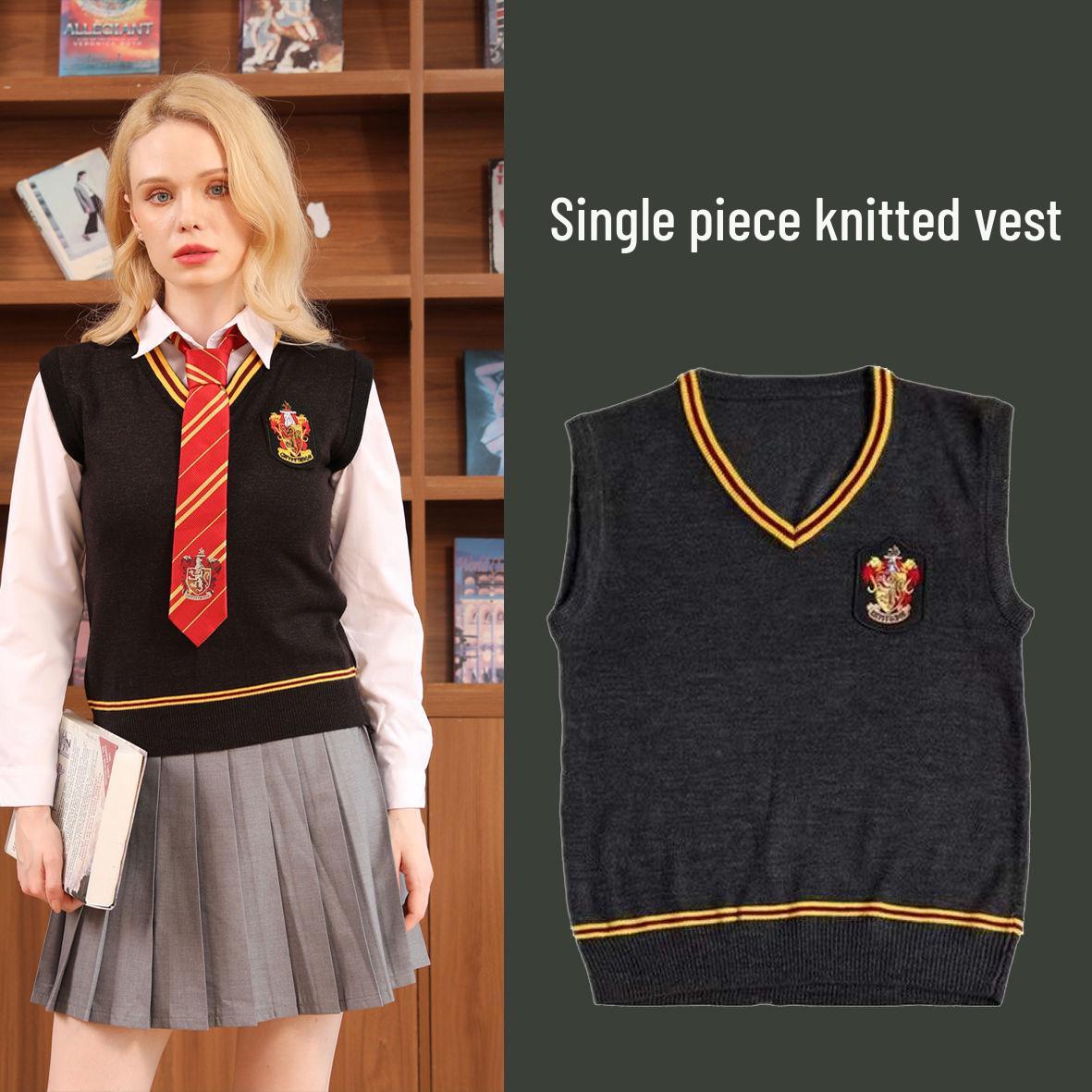 

Коллаборационный V-образный жилет-свитер Хогвартс - Унисекс Детская и Взрослая Школьная Форма (Стиль Гарри Поттера) 155 cm