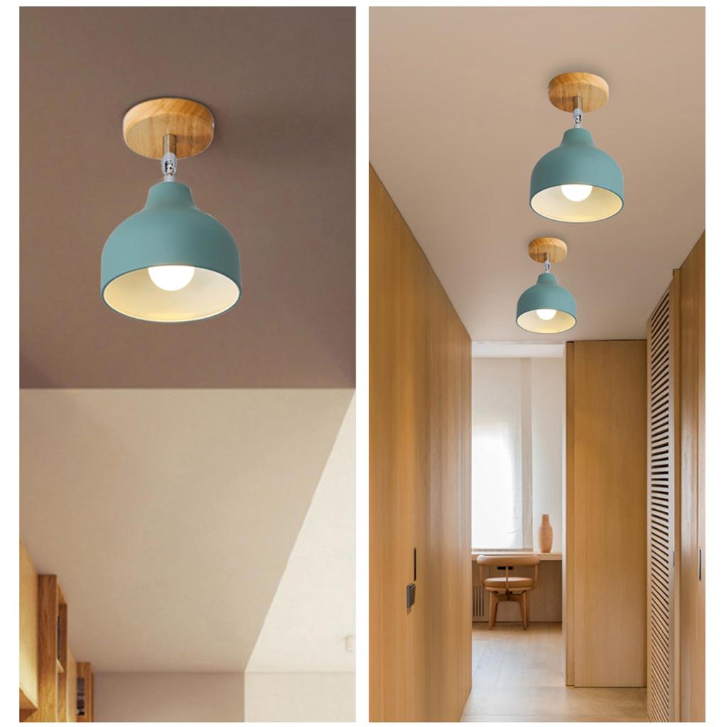 KY LEE Simple and Modern Wooden Ceiling Light Fixture Lighting Fixture for Living Indirect Nordic Adjustable Single Easy Installation - Room,