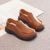 2026 Spring Children's Genuine Leather Breathable Soft Sole Campus Shoes for Boys & Girls