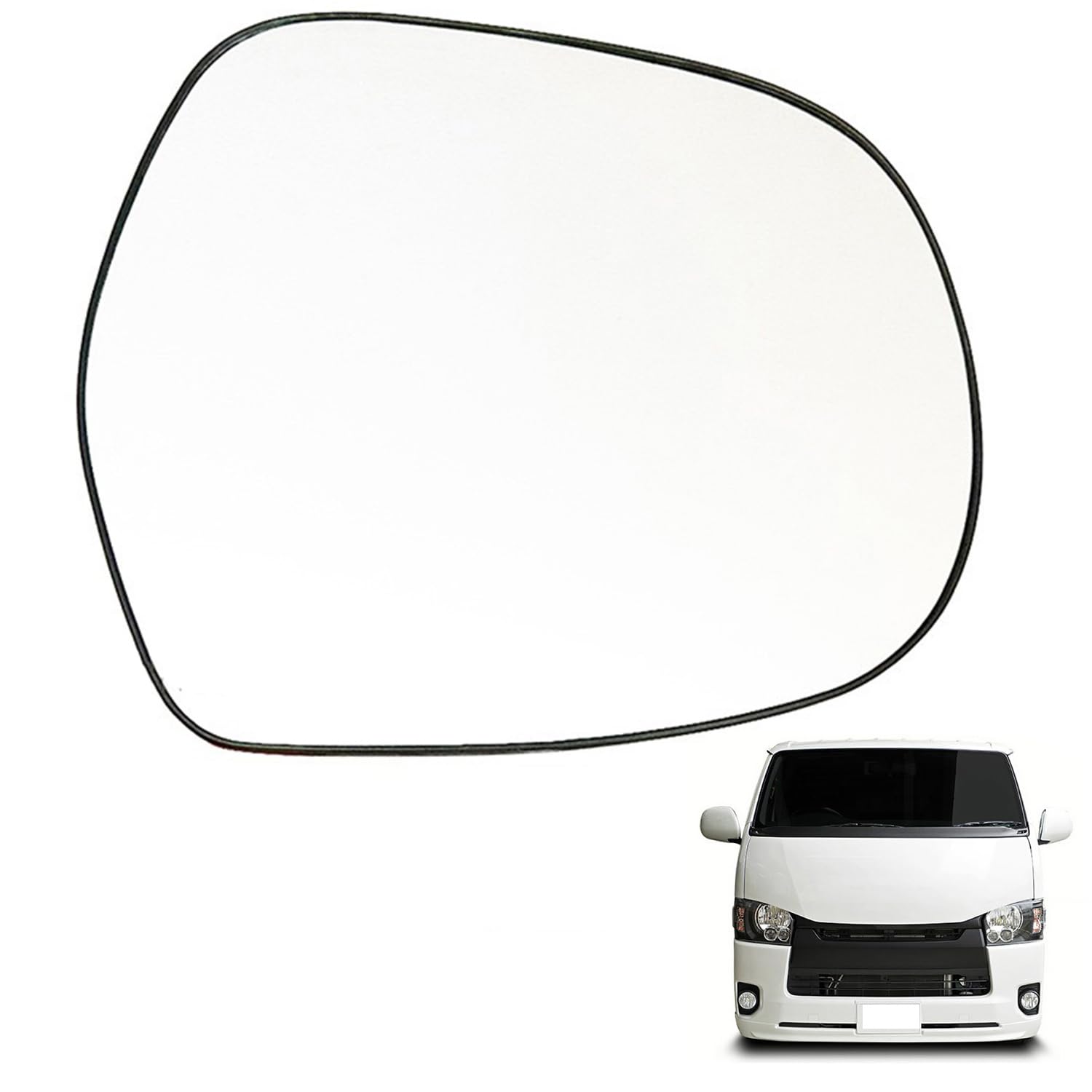 

AuoKeer Side Mirror Car Heated Convex Door Mirror for Hiace 200 Land Lexus Lens, Glass, Series, Cruiser, [Heated Function] (Right Mirror) [Product]
