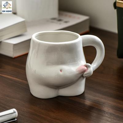 Kawaii Pinch Belly Ceramic Mug Cute Coffee Cup Milk Tea Water Cups Creative Cup Mug Gift Porcelain Drinking Coffee Mugs Gifts