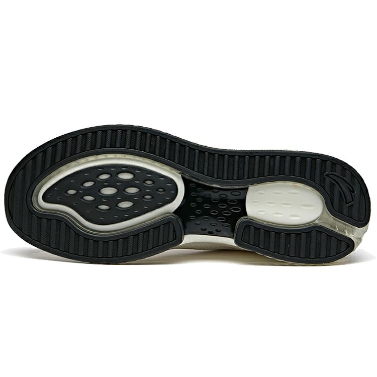 Anta Night Walker Comfortable Shock Absorbing Non-Slip Wear-Resistant Low-Top Running Shoes Women sneaker White Black 112015501-2