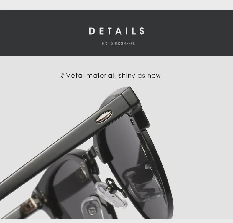 Polarized Metal & Plastic Sunglasses, UV Protection for Men & Women