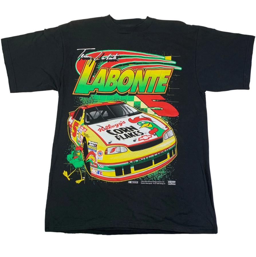 Vintage Nascar Terry Labonte Racing Car Corn Flakes Retro 90s T-Shirt Gift Fans Unisex T-Shirt S