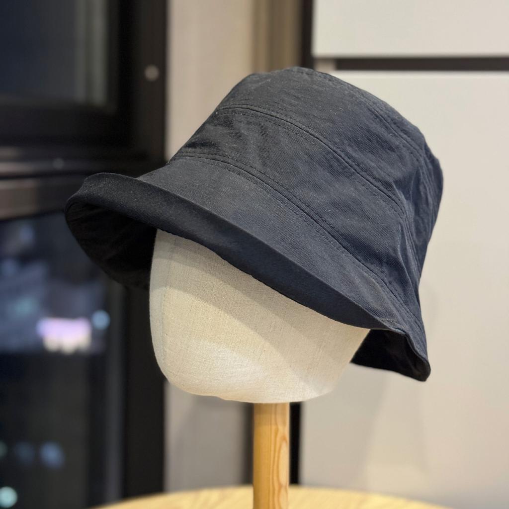 Curled Thin Bucket Hat Women's Summer Front Long Back Short Sun Hat Big Head Circumference Basin Hat Sun Hat Tide